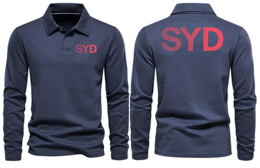 SYD AIRPORT LONG SLEEVE POLO